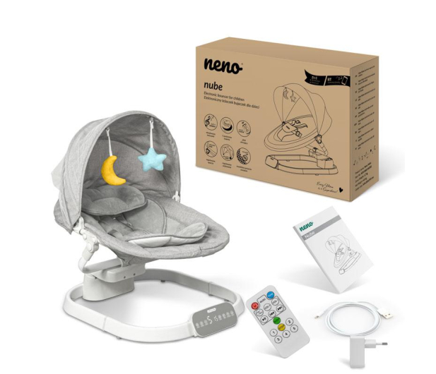 Neno Nube - Elektroniczny leżaczek-bujaczek dla dzieci - 1116386 - zdjęcie 10